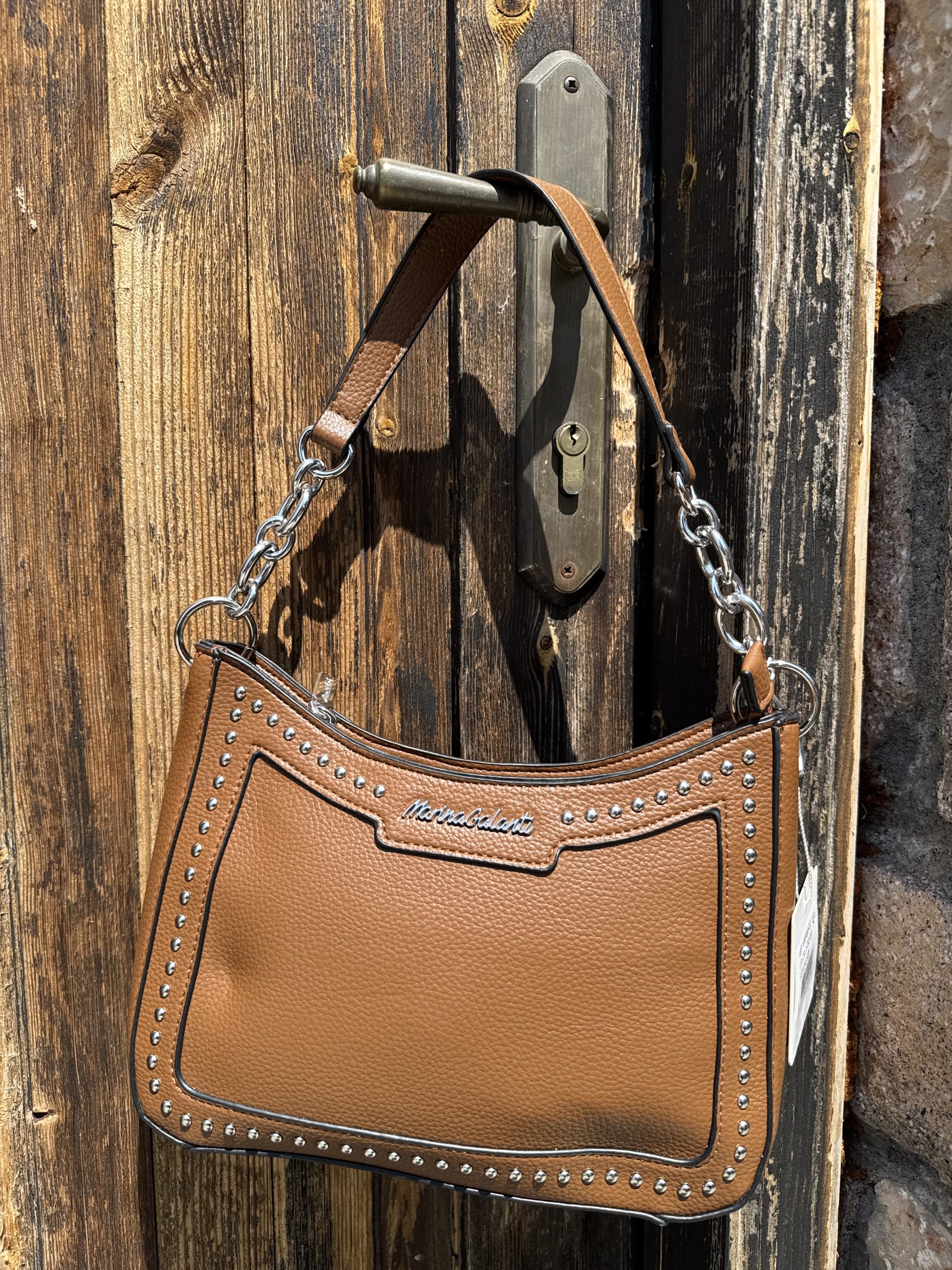 Τσάντα Ώμου Ταμπά με Τρουκς – Boho Charm