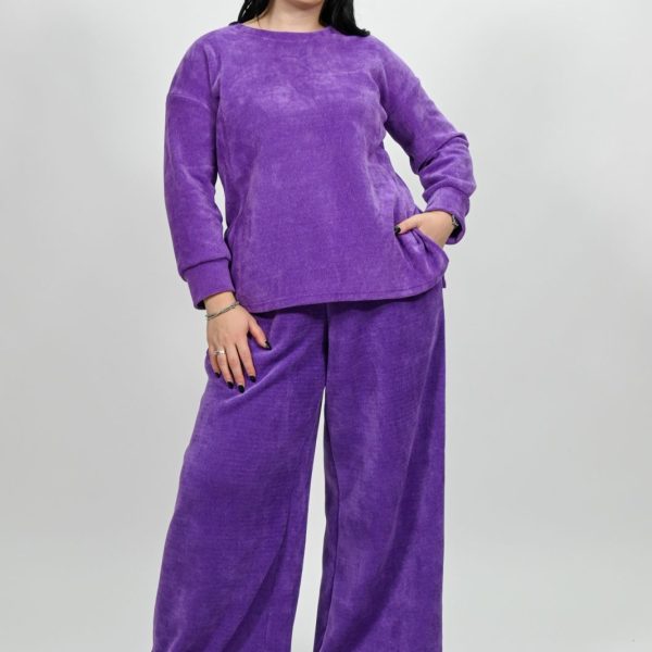 Παντελόνα Σενίλ plus size