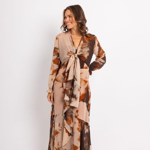 Elegant layered φόρεμα με τιράντες