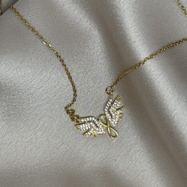Golden Angel Infinity Ατσάλινο Κολιέ