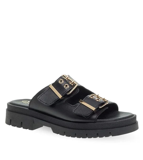 Γυναικεία Δερμάτινα Comfort Πέδιλα Parex