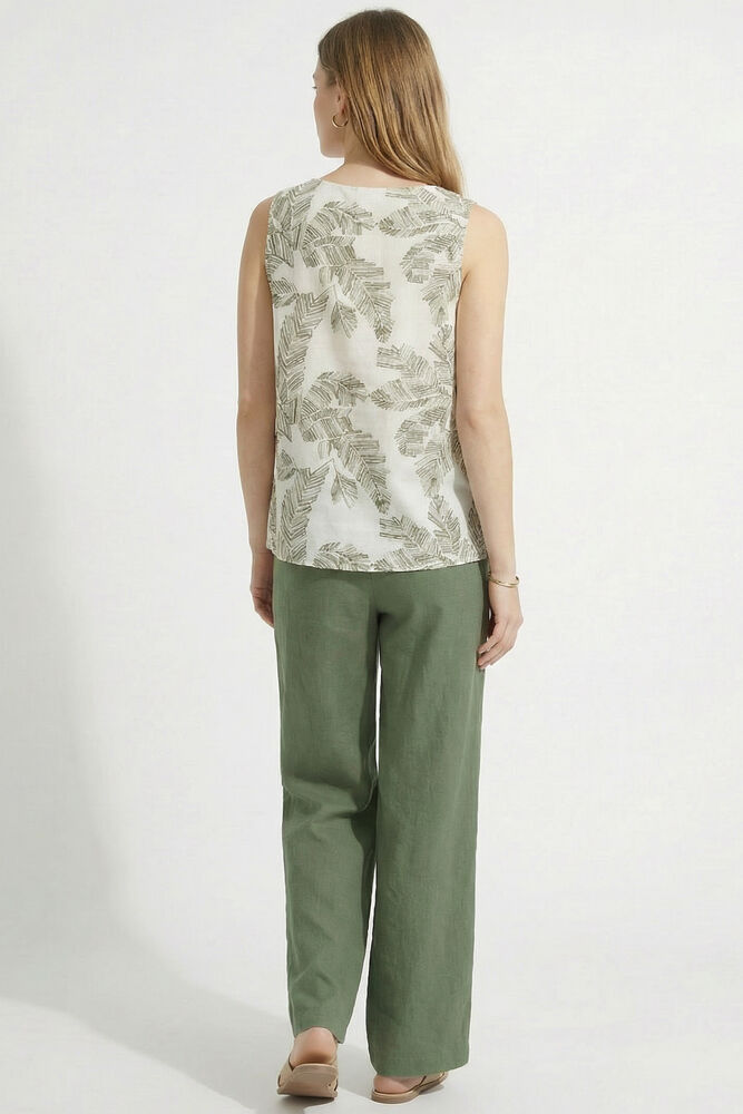 Xακί Παντελόνα LINEN-LOOK - Image 4